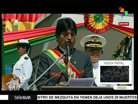 Evo Morales refrenda lucha de Bolivia por acceso al mar con soberanía