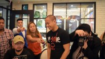 Mikey Bustos Doing The Viking Train