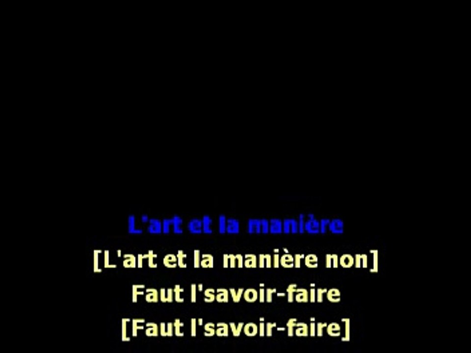KARAOKE CHRISTOPHE MAE - L'art et la manière
