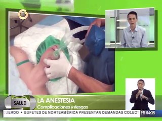 La anestesia no es causa de muerte en pacientes