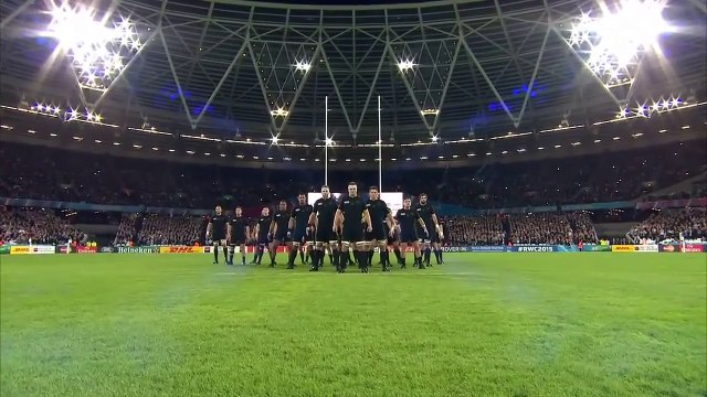All Blacks haka at the Olympic Stadium