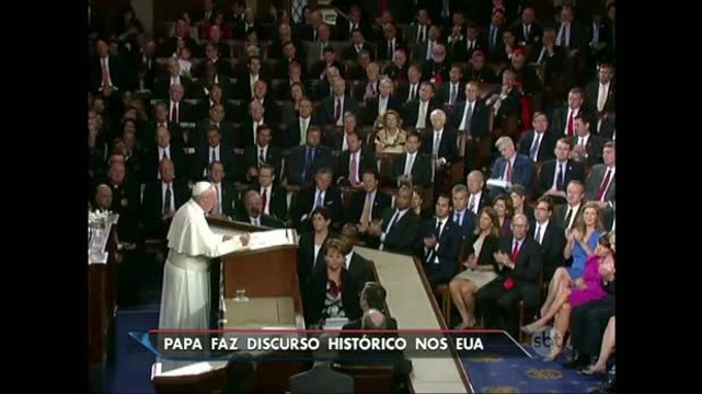 Papa Francisco faz discurso histórico no Congresso dos Estados Unidos