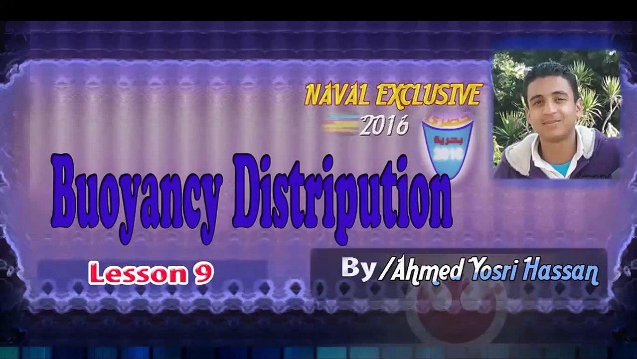 Buoyancy Distribution in seaways lesson 9