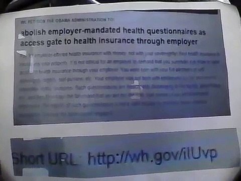 Petition Against Employer-Mandated Health Questionnaires for access to health insurance