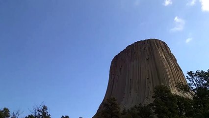 Hyperlapsed Clouds on Devil's Tower