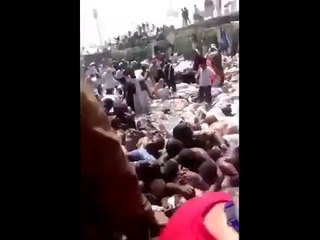 Exclusive footage of Mina accident Allah maghfirat kary Saudi arabia انا للہ وانا الہ راجعون