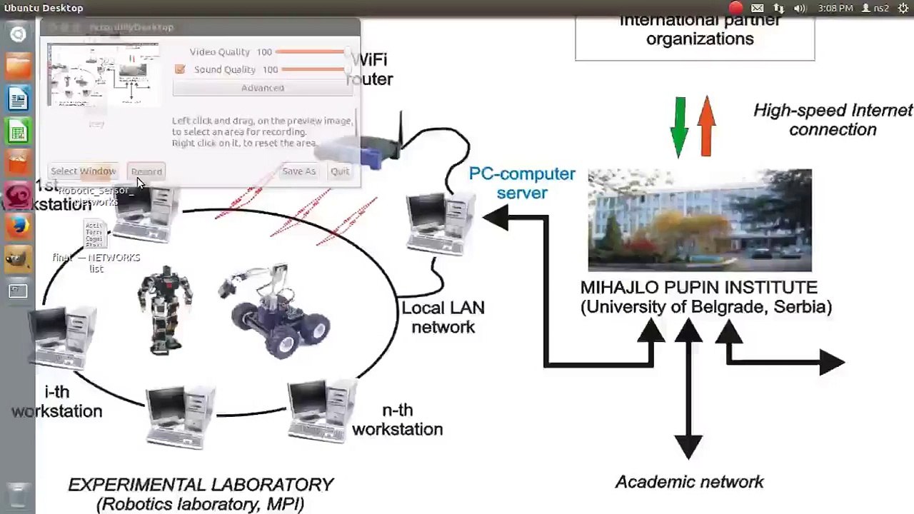 Robotic Sensor project output - Network simulator2 projects
