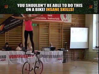 Unbelievable bike gymnastics. Just gets better and better