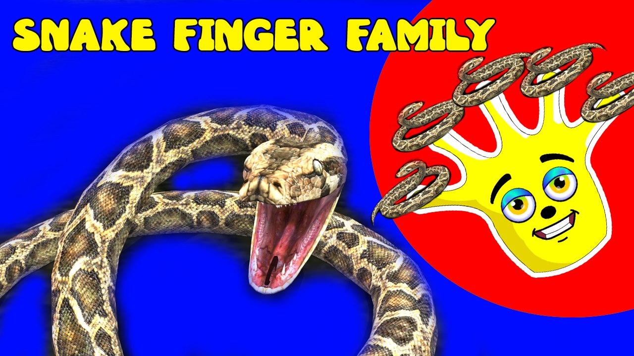 Snake Finger Family Nursery english 3d rhymes -Children Animated for ...