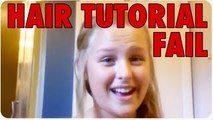 Girl BURNS Hair with Curling Iron | Webcam Hair Tutorial Fail
