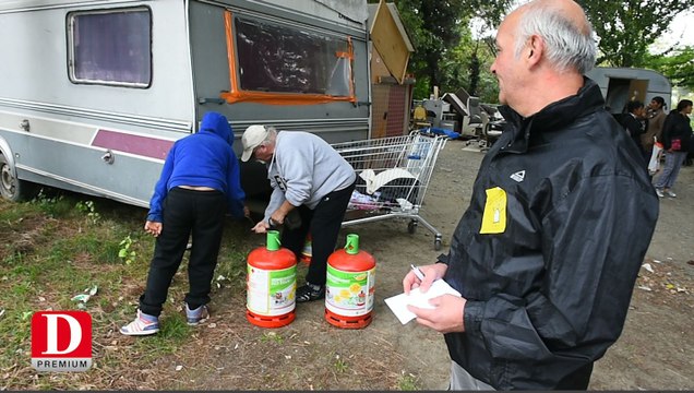 Évacuation du camp de Roms au Ramier