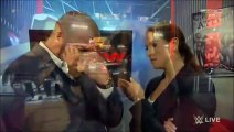 Stephanie McMahon, Triple H and Seth Rollins Backstage Segment