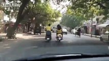 Indian Girls Chasing And Beating A Boy On The Road Nth Wall