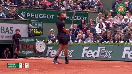 22. J-W. Tsonga v. T. Berdych 2015 French Open Men s Highlights   4th Round