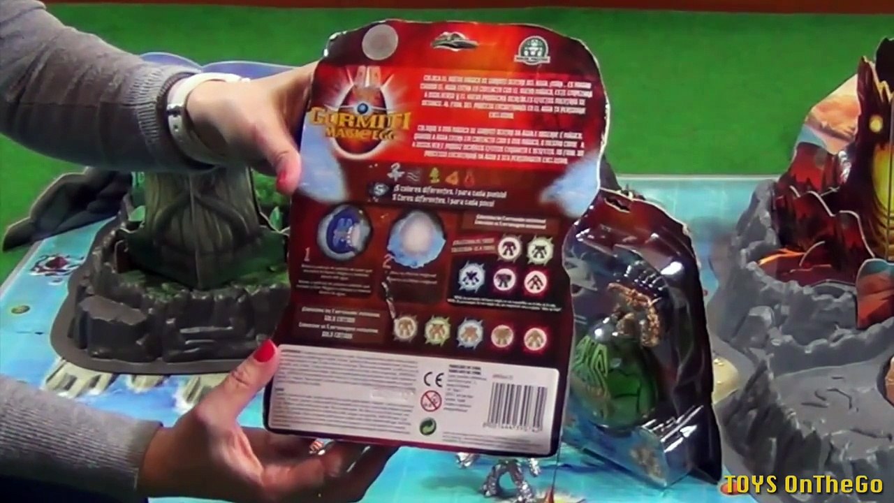 3 Huevos Sorpresa Gormiti Magic Eggs Elemental Fusion Gold Edition e Isla de Gorm