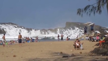 Огромная волна накрыла отдыхающих!прикол ! Prank ! FANNY VIDEO 2015! how to