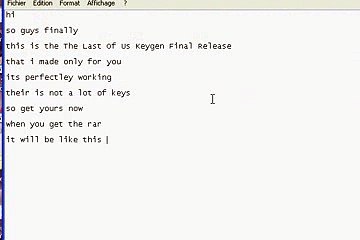 The Last Of Us Keygen Final Release [Update July 2013] _ Générateur de code