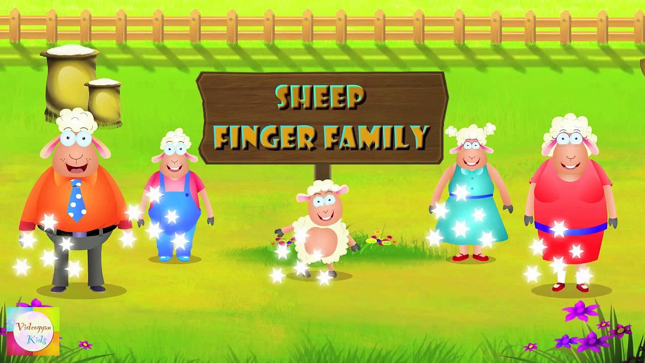 Sheep Finger Family - Finger Family Rhymes For Children