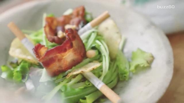 Cookbook features wacky meals created from discarded shopping lists