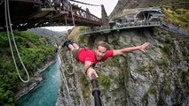 Extreme Bungy Jumping with Cliff Jump Shenanigans! Play On in New Zealand! 4K!