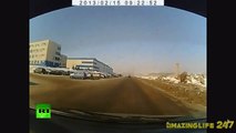 Russian Meteor Explosion - Video of Massive Meteorite Crash (5 CAMERA ANGLES!)