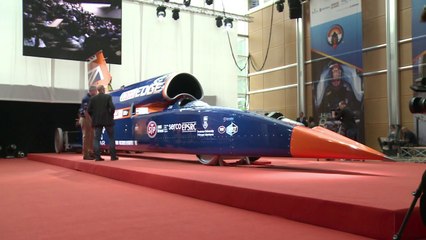 La voiture qui va plus vite qu'un avion dévoilée à Londres