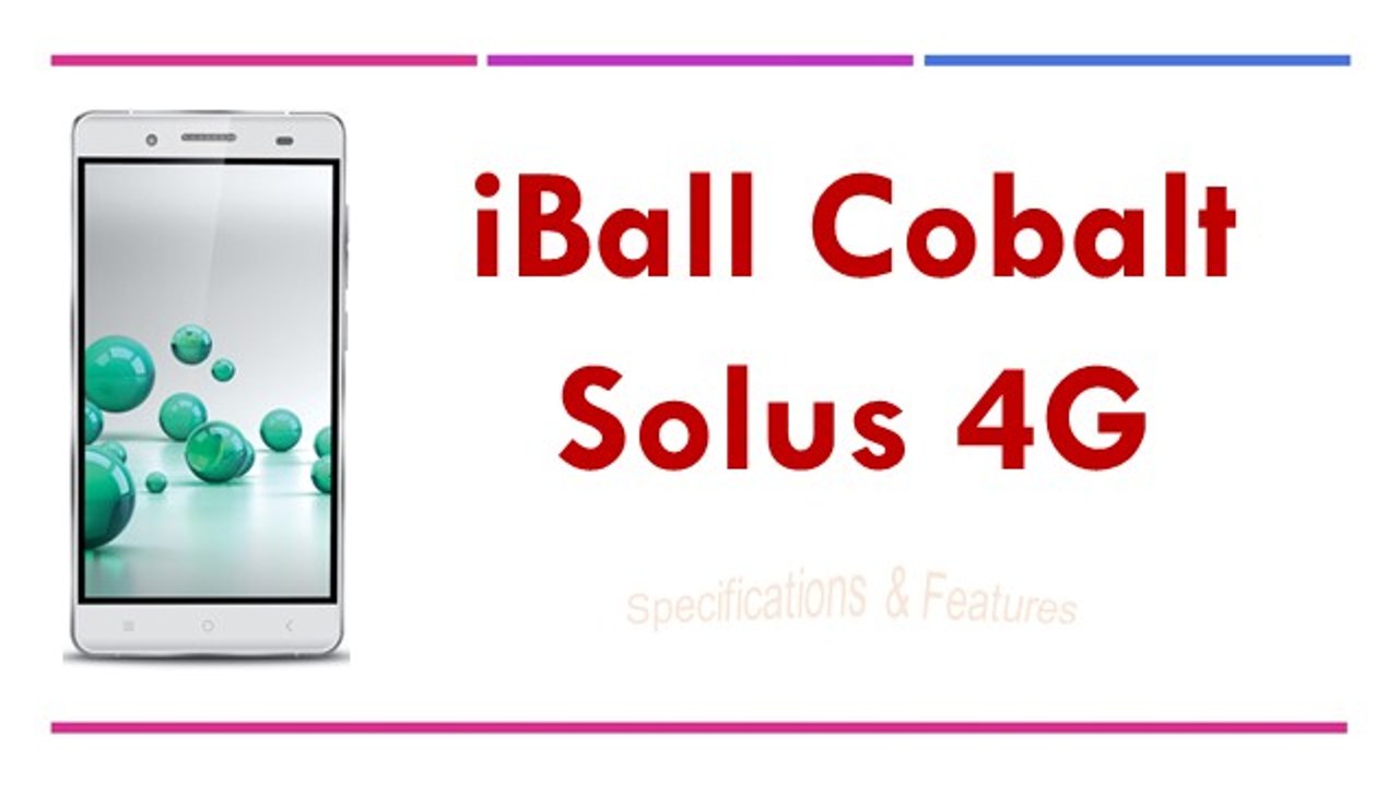 iBall Cobalt Solus 4G Specifications & Features