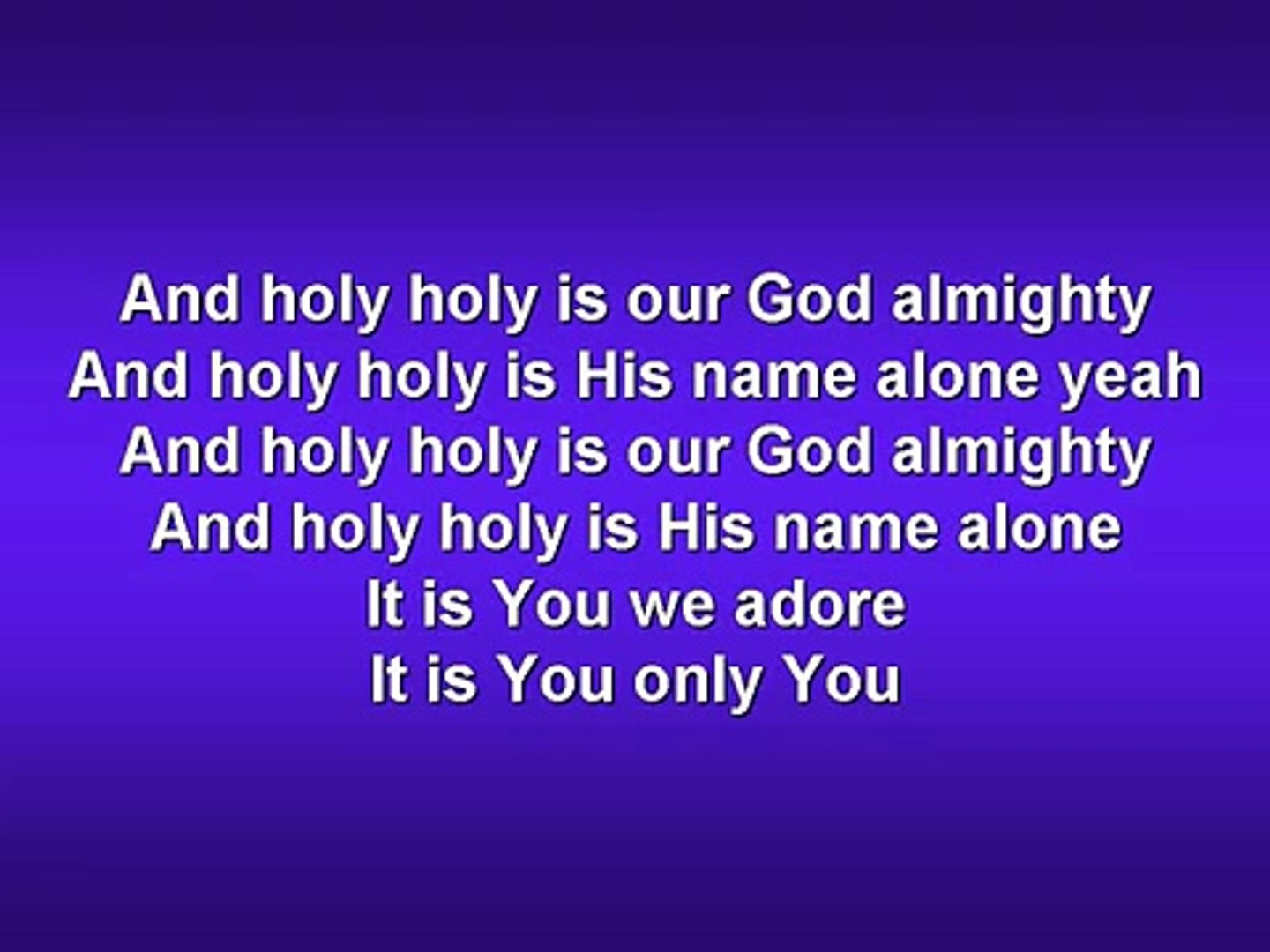 It is You Worship Song