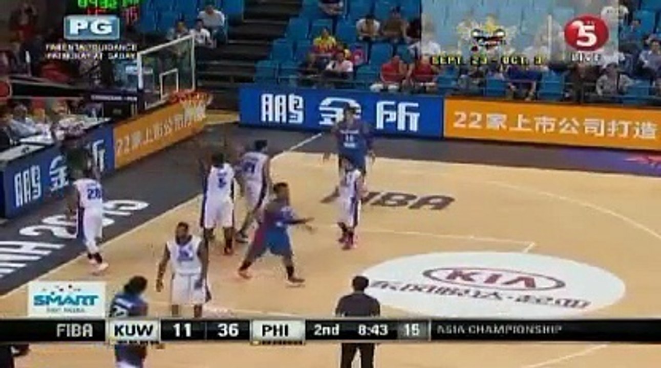GILAS PILIPINAS VS KUWAIT  SEPTEMBER 25 2015 2ND QUARTER