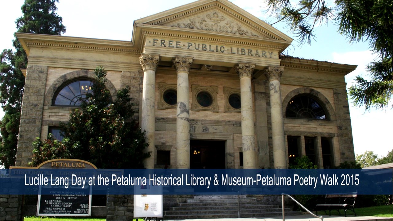 Lucille Lang Day reading Poetry @ the Petaluma Poetry Walk 2015