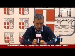 Rimini-Maceratese, il prepartita di Alessandro Pane
