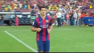 Luis Suárez presentation as FC Barcelona player - 18-8-14 - HD
