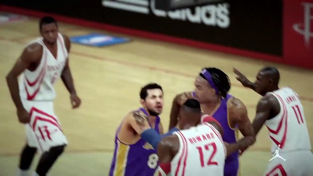 NBA 2K15 PS4 1080p HD Mejores jugadas Los Angeles Lakers-Houston Rockets