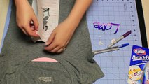 DIY Vintage Inspired word shirt ❤ Glamsquad with LarynMichael