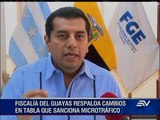 Fiscalía del Guayas respalda cambios en tabla que sanciona a microtráfico