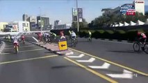 Dubai Tour 2015 - Stage 2 - Some riders going to wrong way