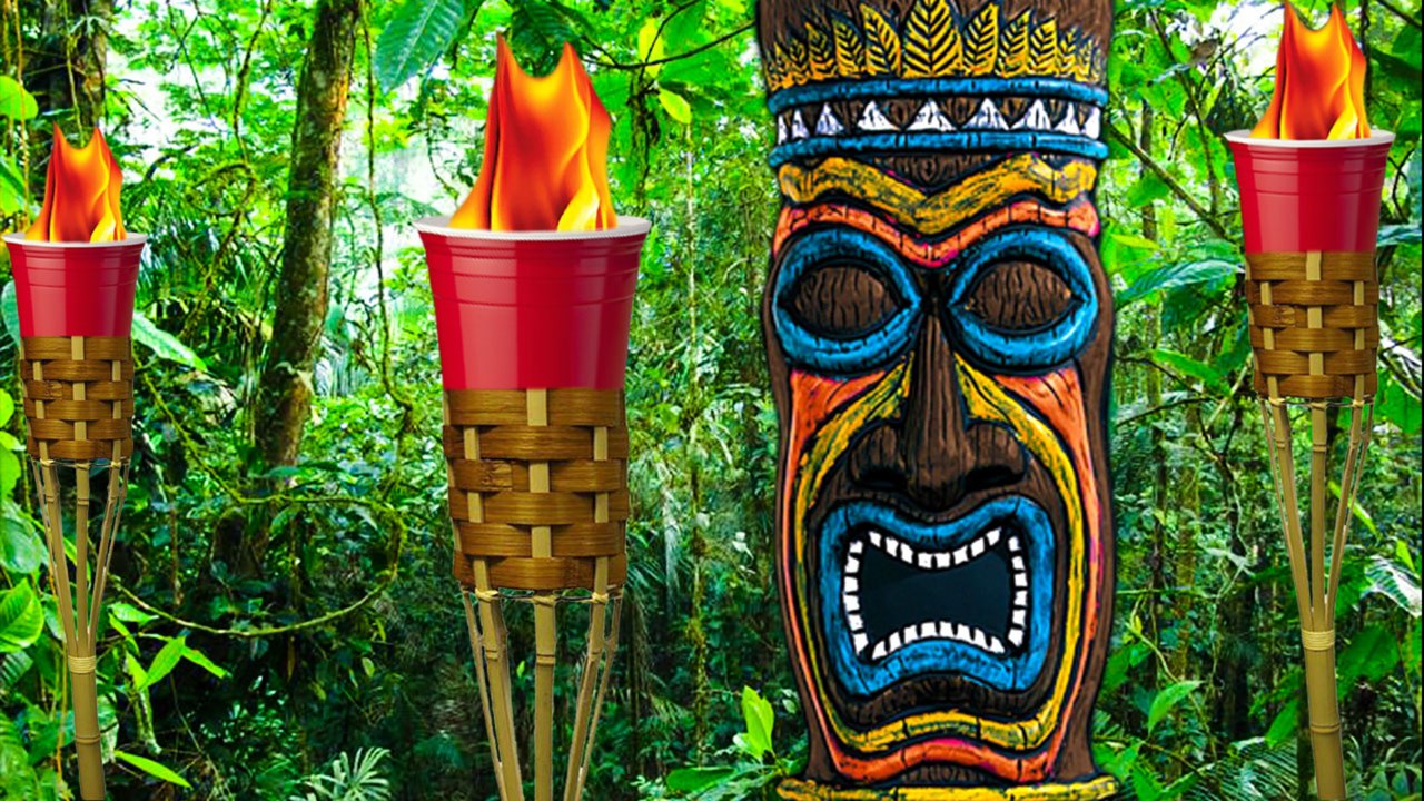 Get Tribal With Our 'Survivor' SURVIVOR Flip Cup Drinking Game