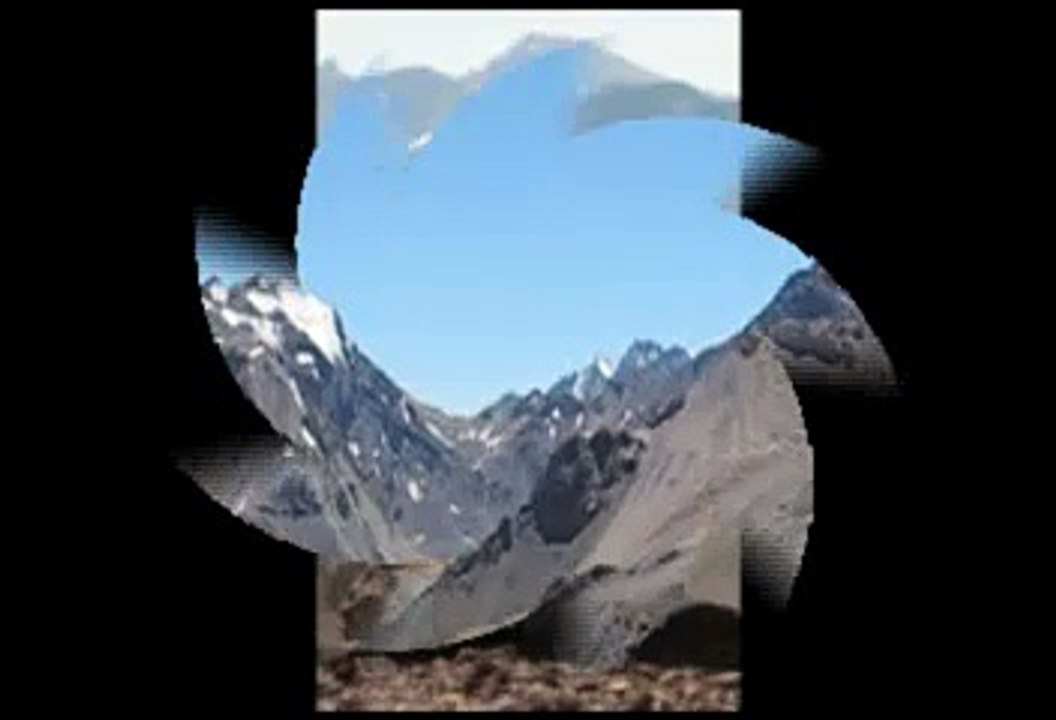 Panorama de la cordillère des Andes