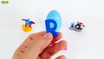 Kinder Surprise Egg Learn-A-Word! Spelling Zoo Animals! Captain America And Thor Toys