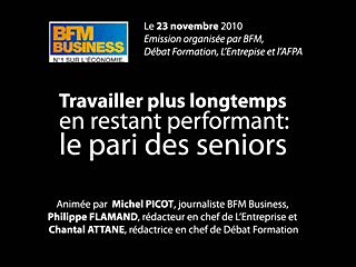 Emission BFM Business: "Travailler plus longtemps en restant performant: le pari des séniors"