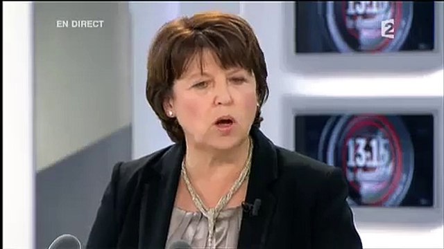 Le lapsus de Martine Aubry