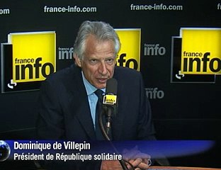 Villepin présente "son projet de refondation politique" pour 2012