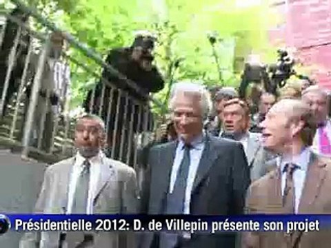 Villepin présente son projet de refondation politique pour 2012