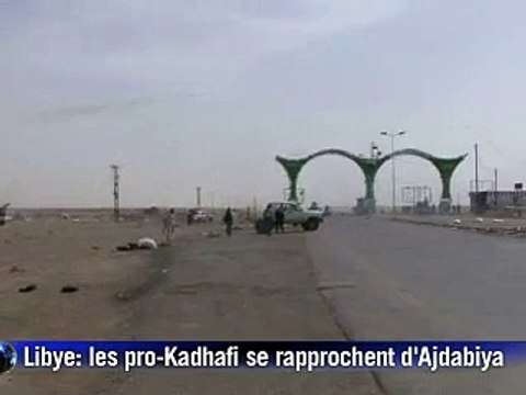 Libye: les rebelles toujours à Ajdabiya, cible de tirs des pro-Kadhafi