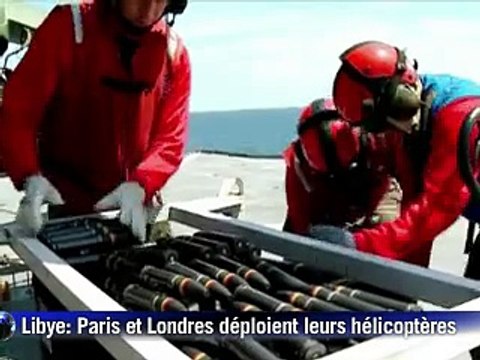 Libye: des hélicoptères anglais et français en action, Hague à Benghazi