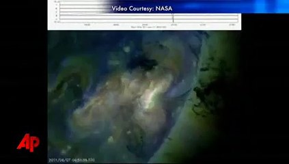 Les images de l'éruption solaire du 7 juin 2011