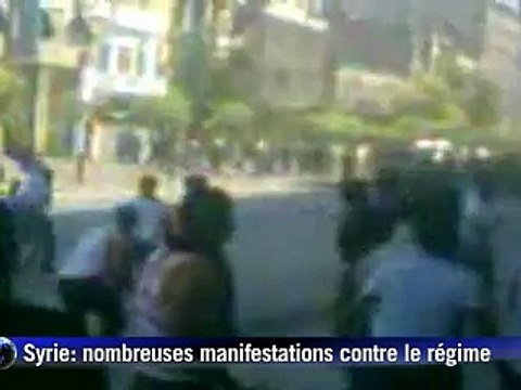Syrie: tirs contre d'importantes manifestations anti-régime, 12 morts