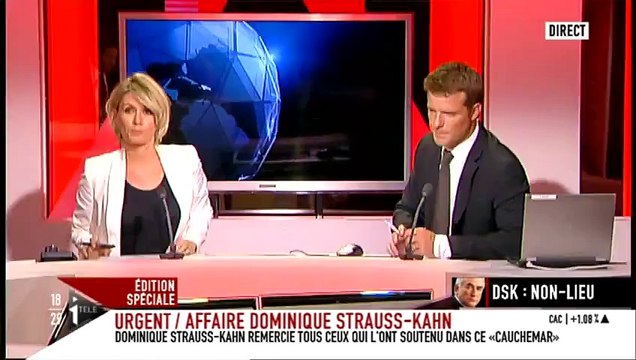 Première réaction de DSK après l'abandon des charges