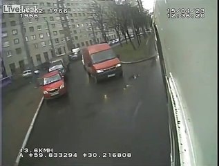 Two pedestrians killed by runaway van