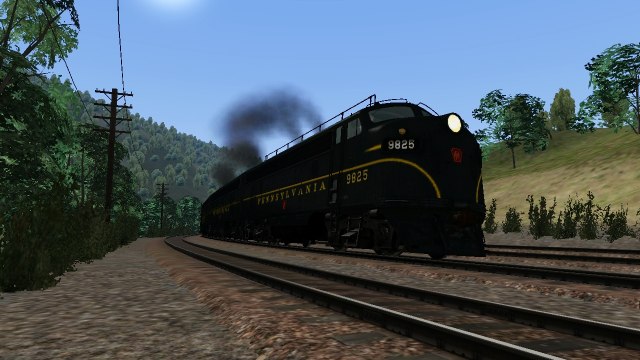 EMD F7 Pennsy Diesel Locomotive People Power TRAIN SIMULATOR 2015